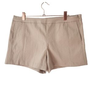 EUC Kai Aakmann Flat Front Side Zip Khaki Tan Short